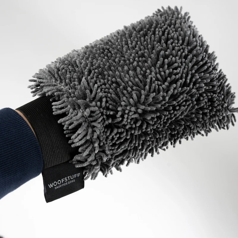 Hunde-Trockenhandschuh Quick Dry Graphit