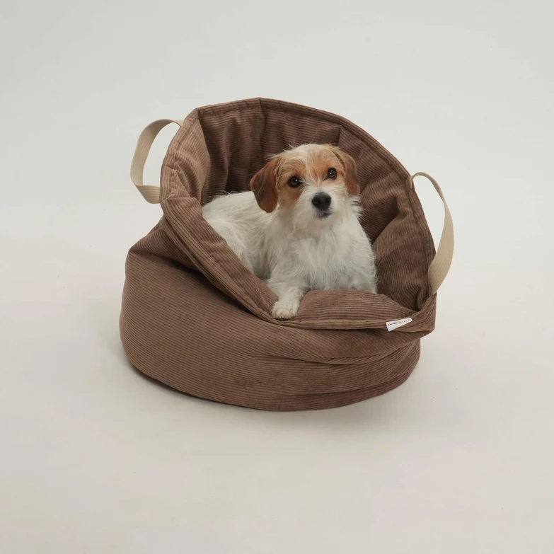 Hundekörbchen Shopper Little Basket Chelsea Cord Toffee