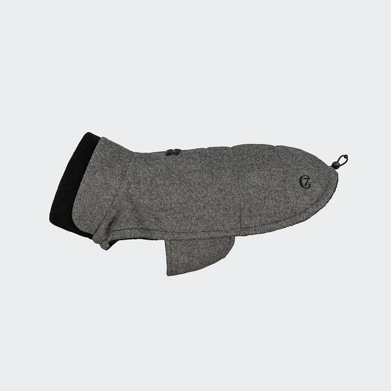 Hundemantel Brooklyn FR. BULLDOGGE Tweed Black