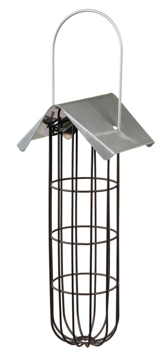 Meisenknödelhalter mit Dach, silber 11×25×10cm