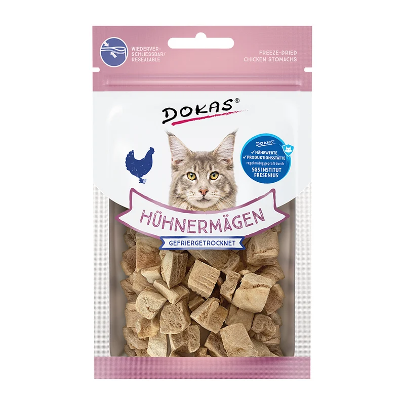 Dokas gefriergetrocknete Hühnermägen 12g