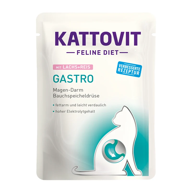 Kattovit Gastro Lachs & Reis 85g
