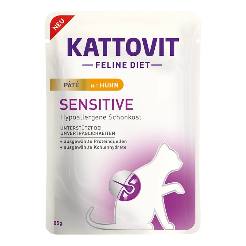 Kattovit Sensitive Pate Huhn 85g