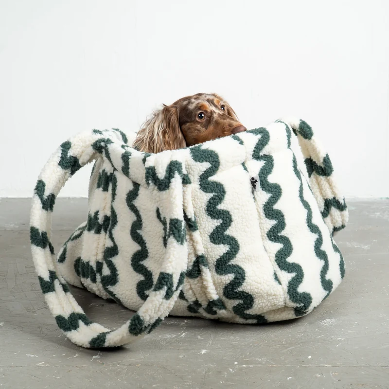 Hundetragetasche Teddy Shopper Forest Waves