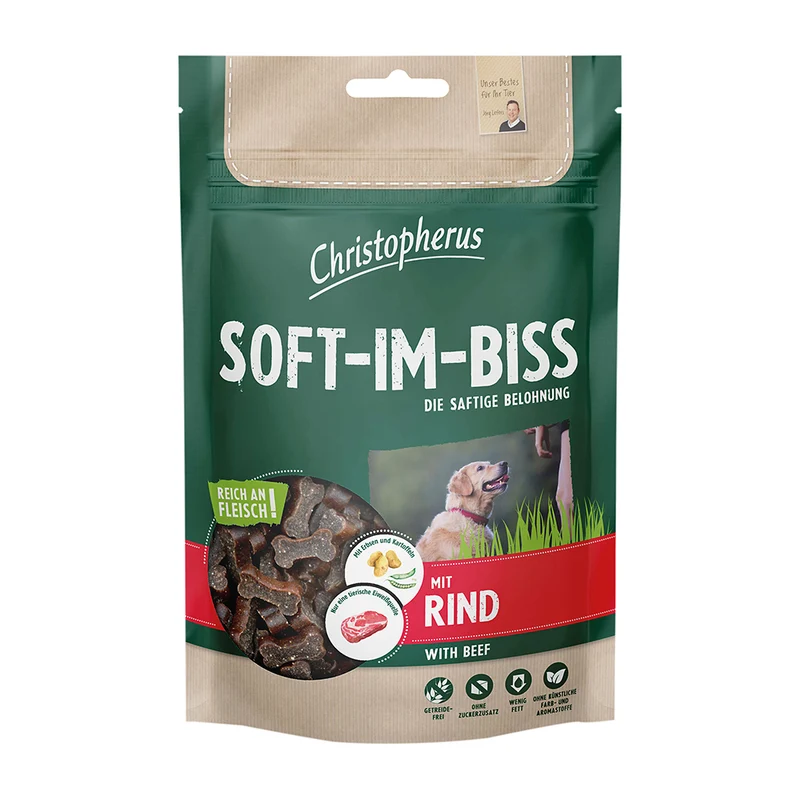 Christopherus Soft im Biss mit Rind 125g