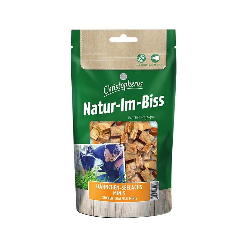 Christopherus Natur-im-Biss Hähnchen-Seelachs-Minis 70g
