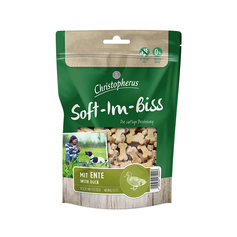 Christopherus Soft-im-Biss mit Ente 125g