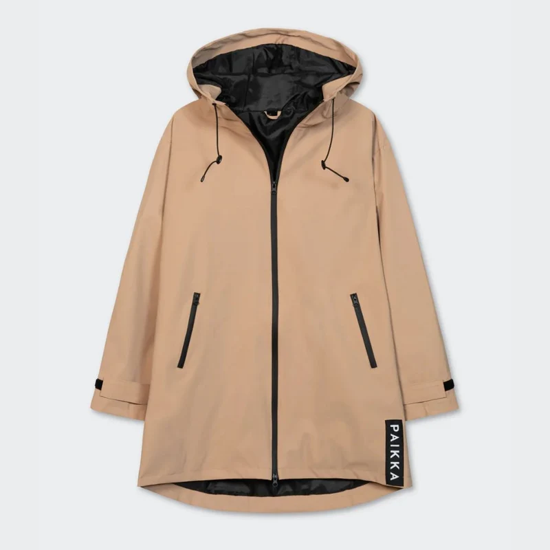 Vollreflektierender Damenregenmantel Lite Taupe