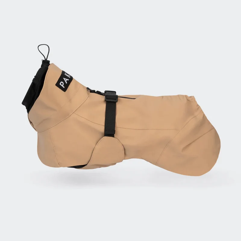 Reflektierender Hunderegenmantel Lite Taupe