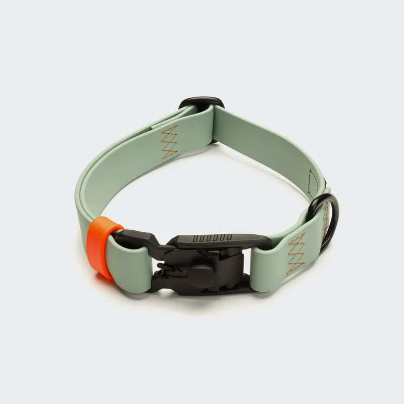 Hundehalsband BioThane Ipanema Mint - Neon Orange
