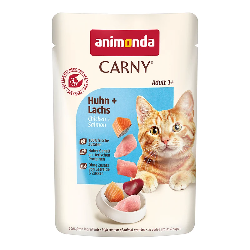 Animonda Carny Adult Huhn + Lachs Pouch 85g