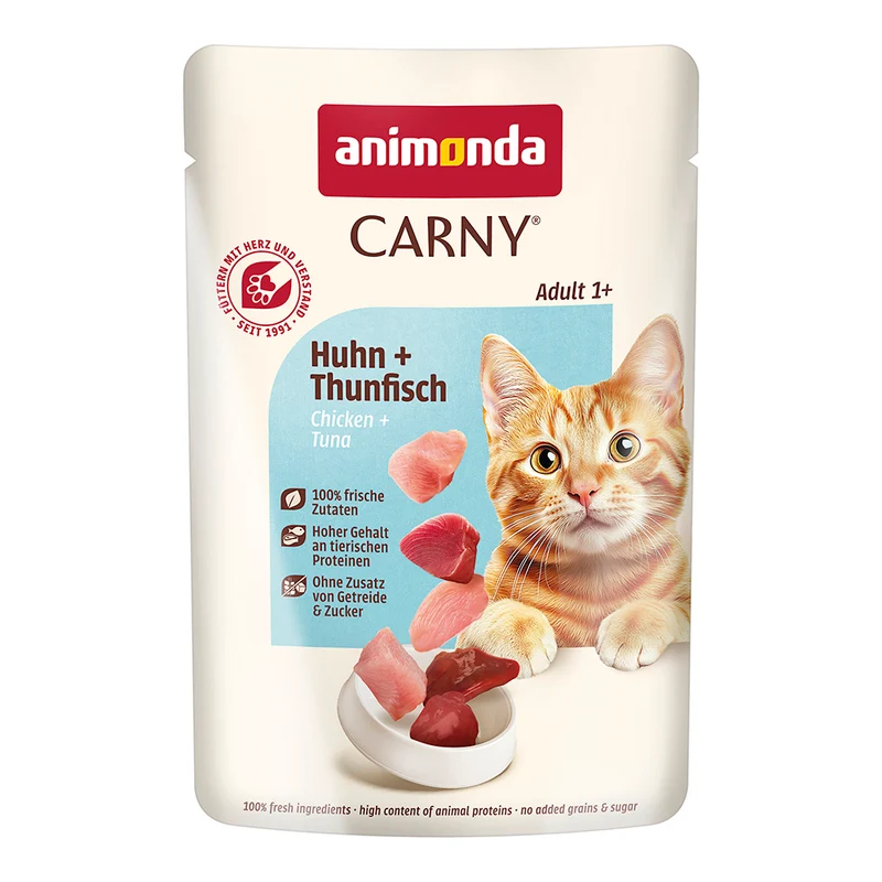 Animonda Carny Adult Huhn + Thunfisch Pouch 85g