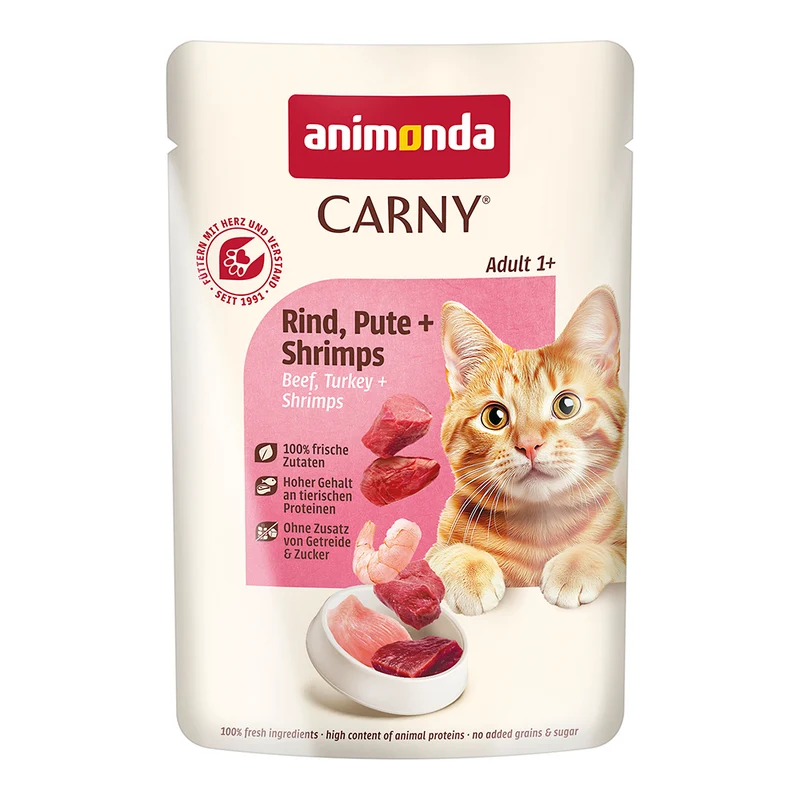 Animonda Carny Adult Rind & Pute & Shrimps Pouch 85g