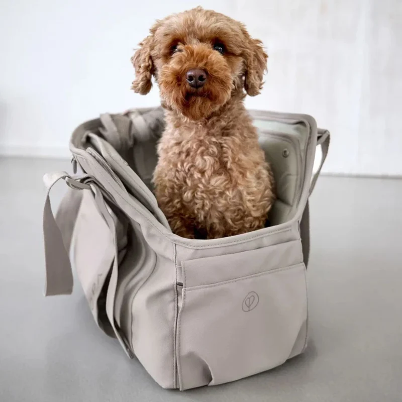 Hundetragetasche Weda Taupe