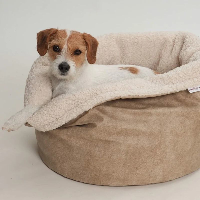 Hundekörbchen Shopper Little Basket Saddle Gravel