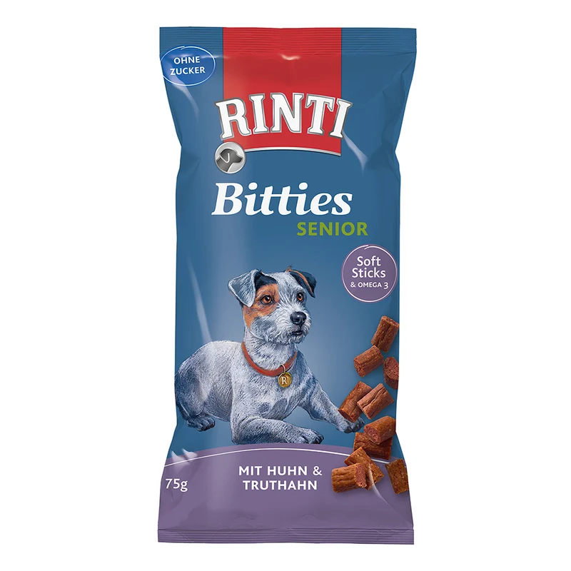 Rinti Extra Bitties Senior mit Huhn & Truthahn 75g