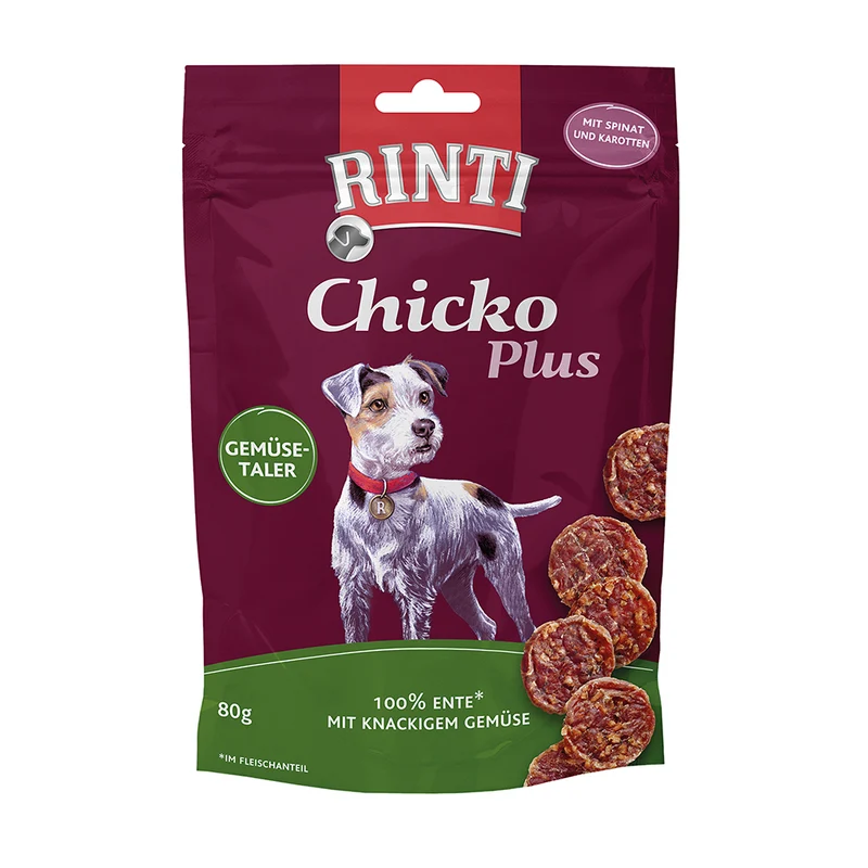 Rinti Chicko Plus Gemüsetaler mit Ente 80g