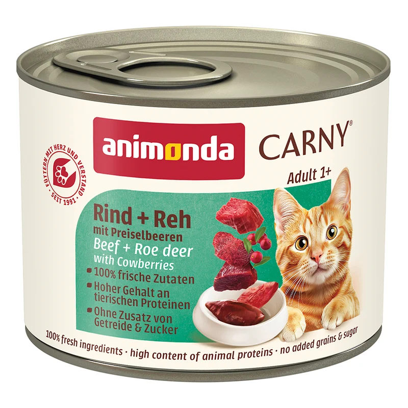 Animonda Carny Adult Rind + Reh mit Preiselbeeren