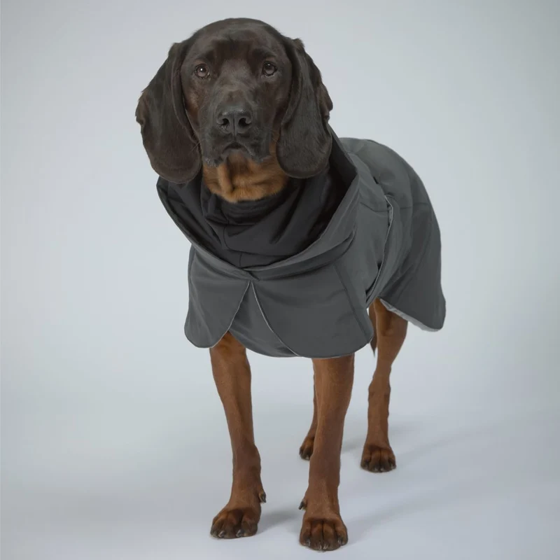 Vollreflektierender Hundewintermantel Dark