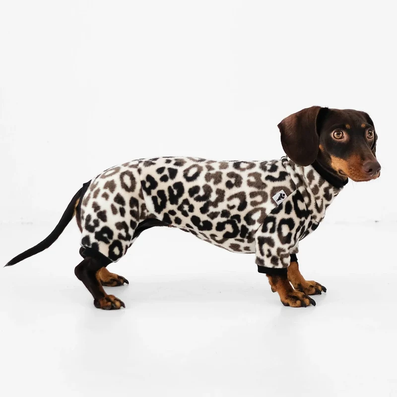 Fleece Overall für Dackel Leo