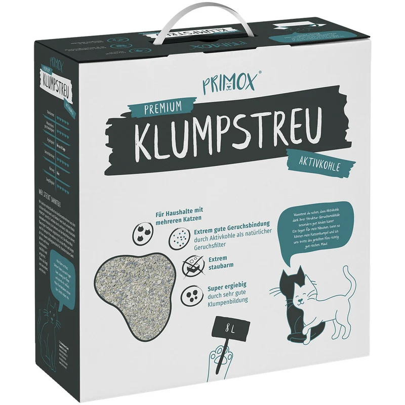 Primox Aktivkohle Katzenstreu 8L
