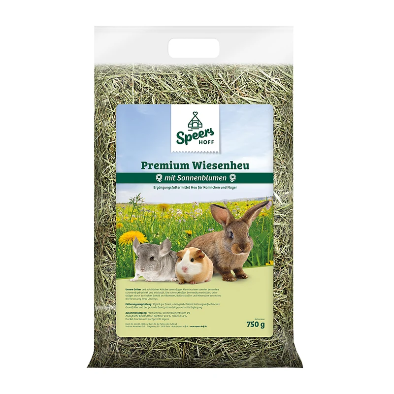 Speers Hoff Premium Wiesenheu mit Sonnenblumen 750g