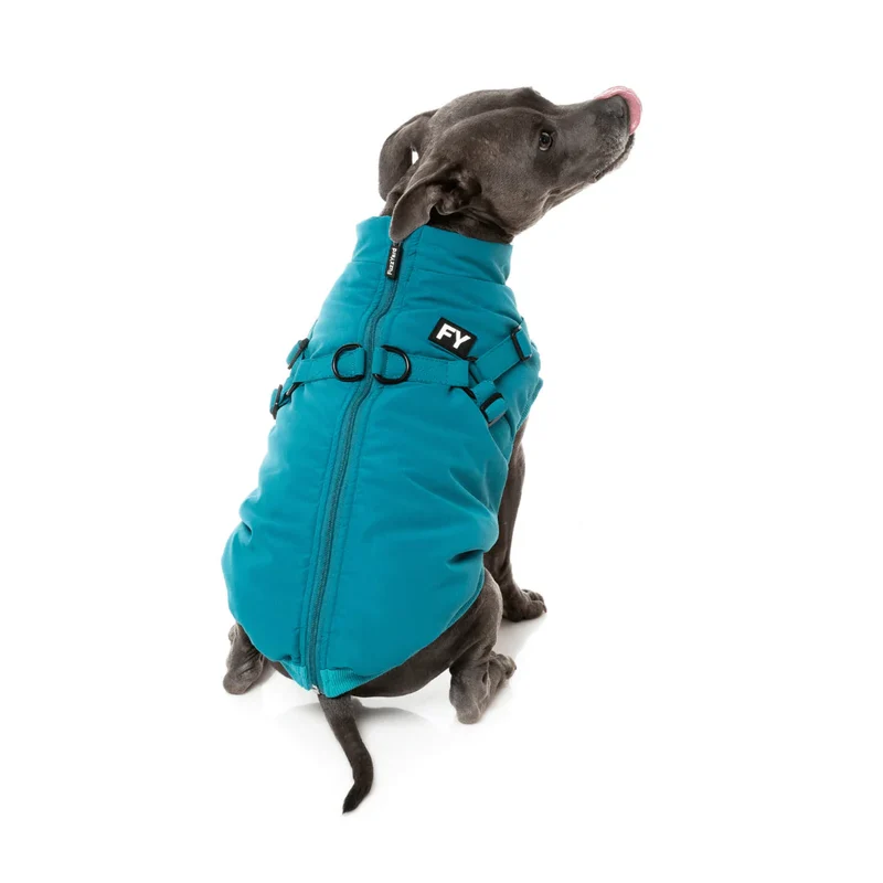 Hundejacke 2in1 Flash Dark Teal