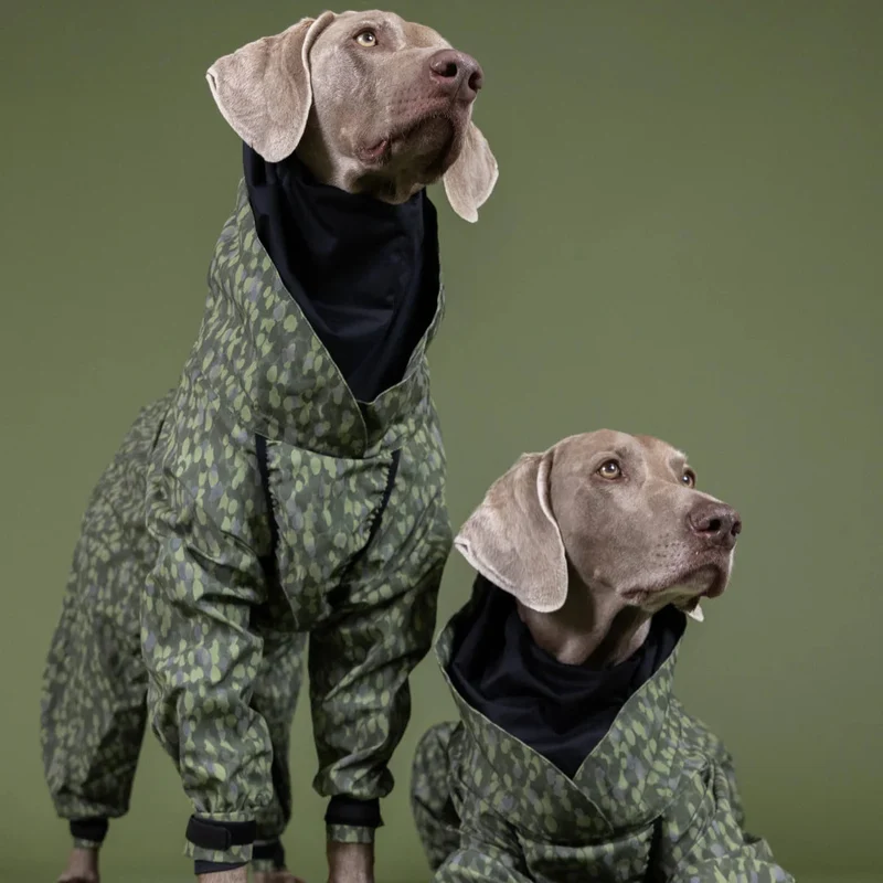 Reflektierender Regenoverall Green