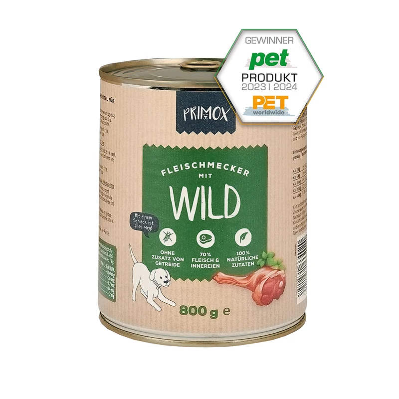 Primox Nassfutter mit Wild
