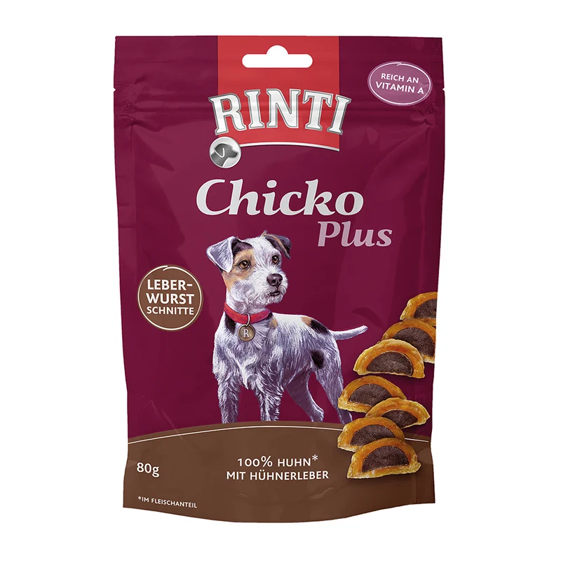 Rinti Chicko Plus Leberwurstschnitte 80g