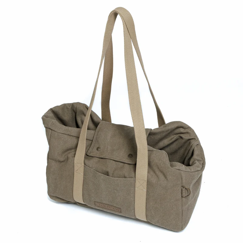 Hundetasche Lucca All Seasons Canvas Sand C7 x Woofstuff