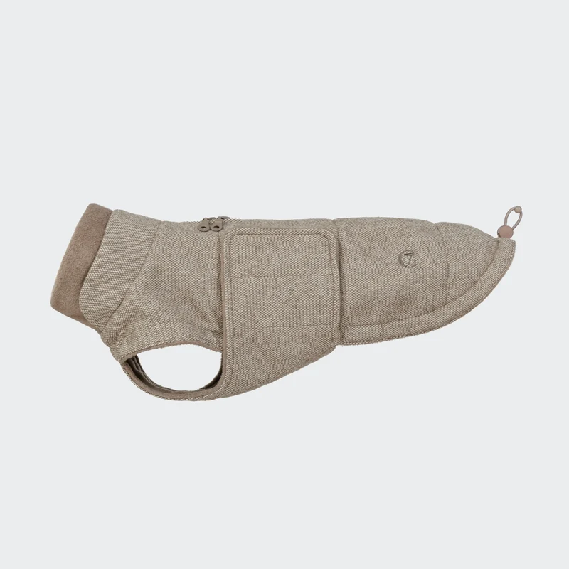 Hundemantel Brooklyn DACKEL Tweed Beige