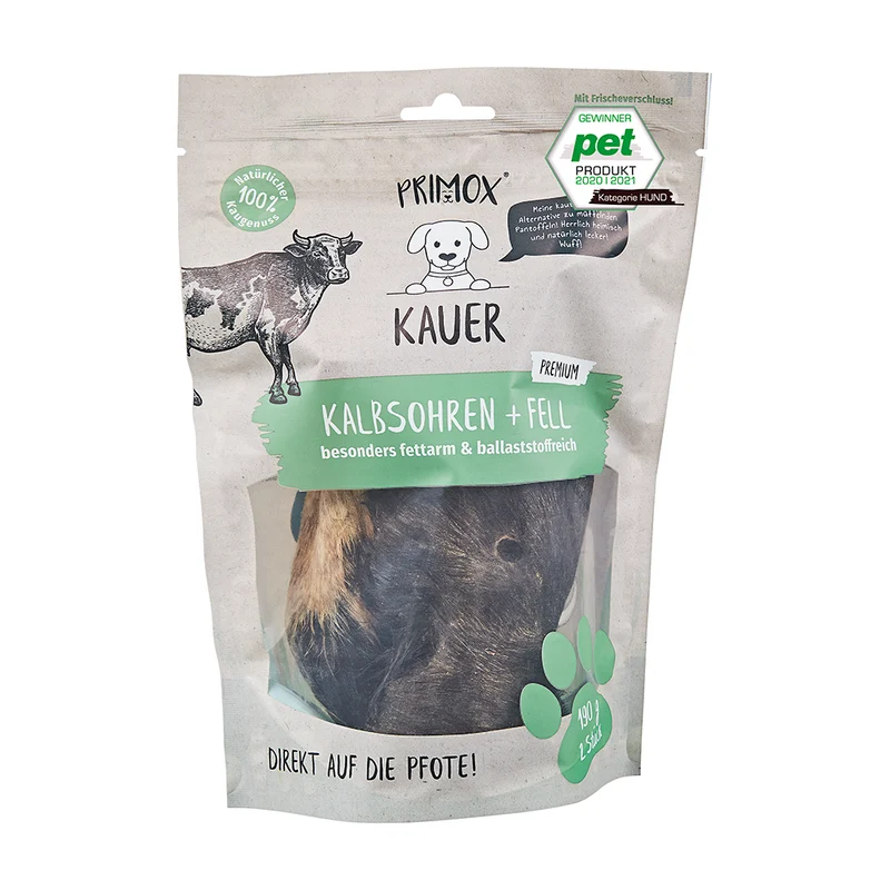 Primox Kalbsohren mit Fell 190g