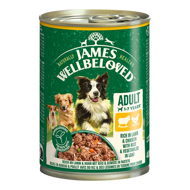 James Wellbeloved Reich an Lamm & Huhn mit Reis & Gemüse in Pastete