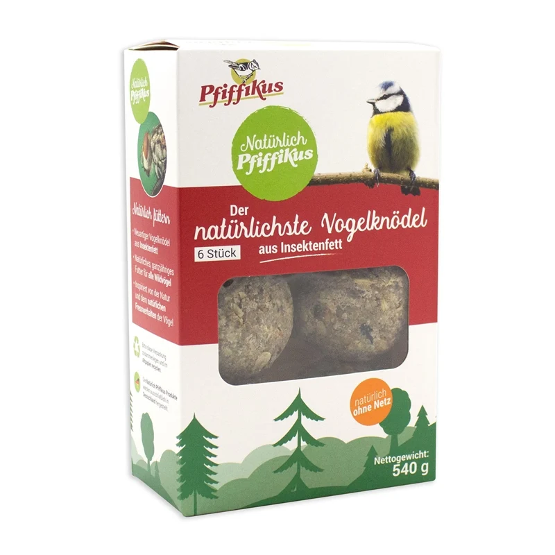 Natürlich Pfiffikus Insektenfettknödel 6 Stück 540g