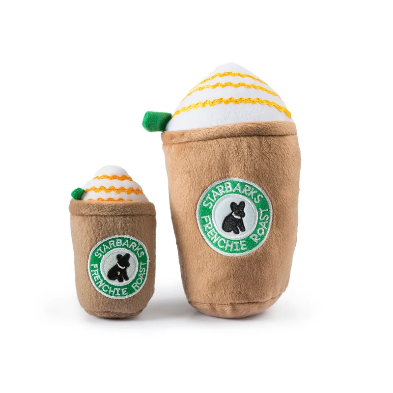 Starbarks Frenchie Roast Coffee Cup mit Strohhalm
