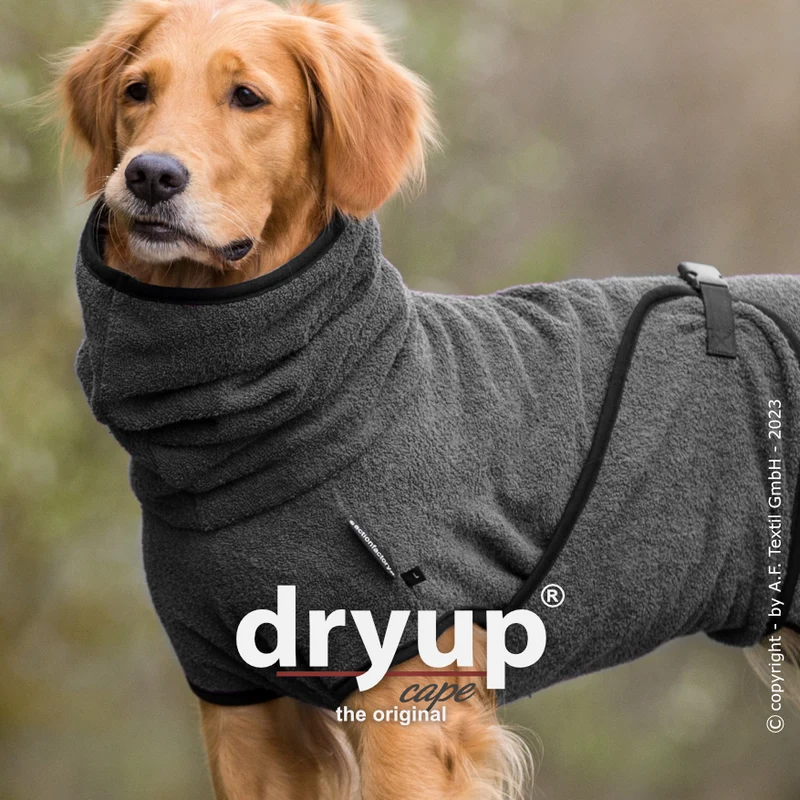 Dryup Cape Hundebademantel Anthrazit