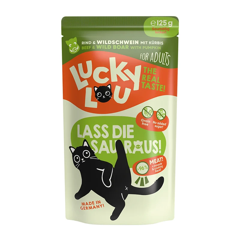 Lucky Lou Adult Rind & Wildschwein, 125g