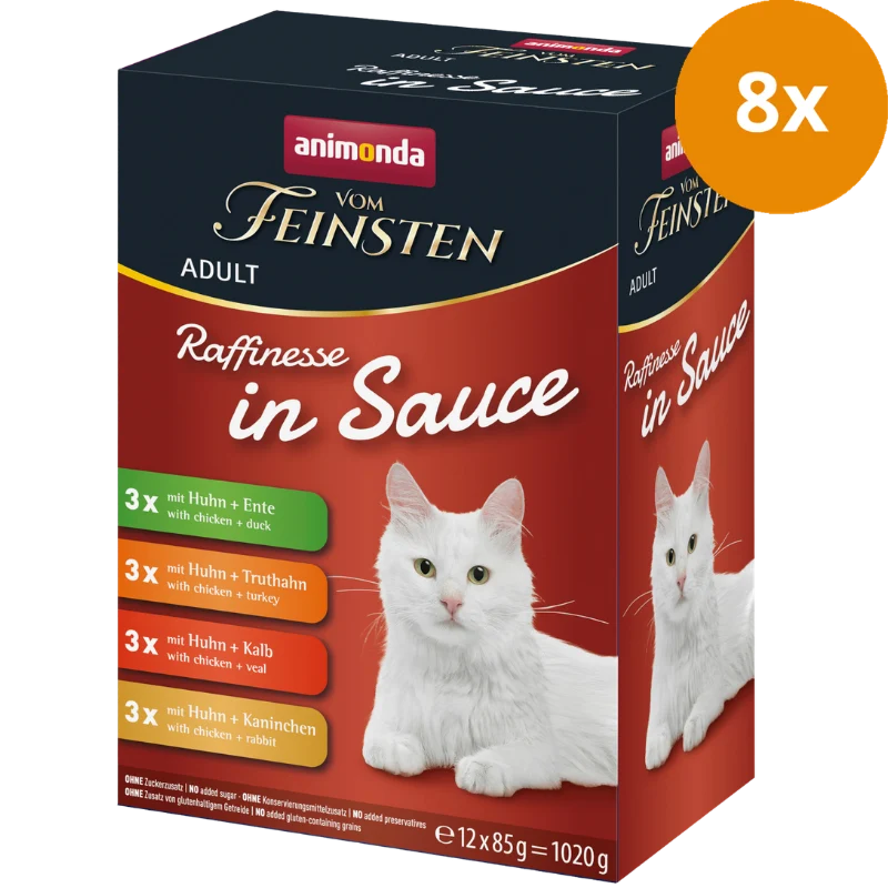 Animonda Cat vom Feinsten Raffinesse in Sauce Adult Mixpack 12 x 85 g