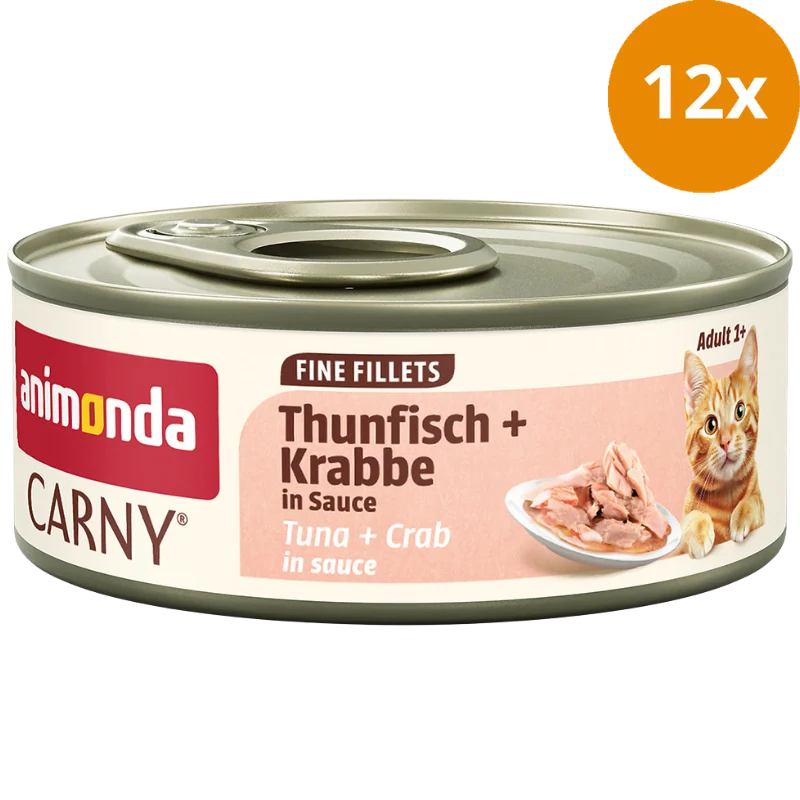 Animonda Cat Carny Fine Fillets Adult Thunfisch & Krabbe in Sauce 60 g