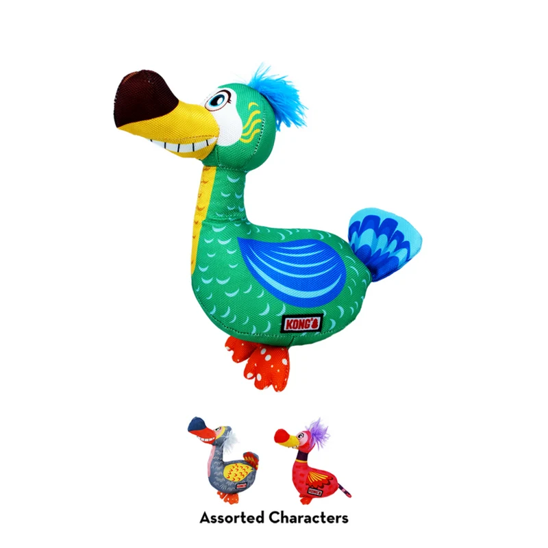 KONG Ballistic Vibez Birds – Robustes Hundespielzeug mit Knister & Quietscher | 30 cm