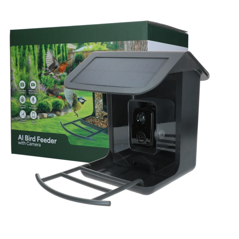 AI Bird Feeder mit HD-Kamera und KI-Erkennung