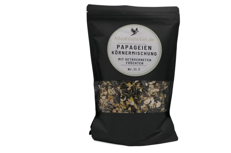 Papageien Körnermischung mit getrockneten Früchten Vogelfutter Nr. 11.7