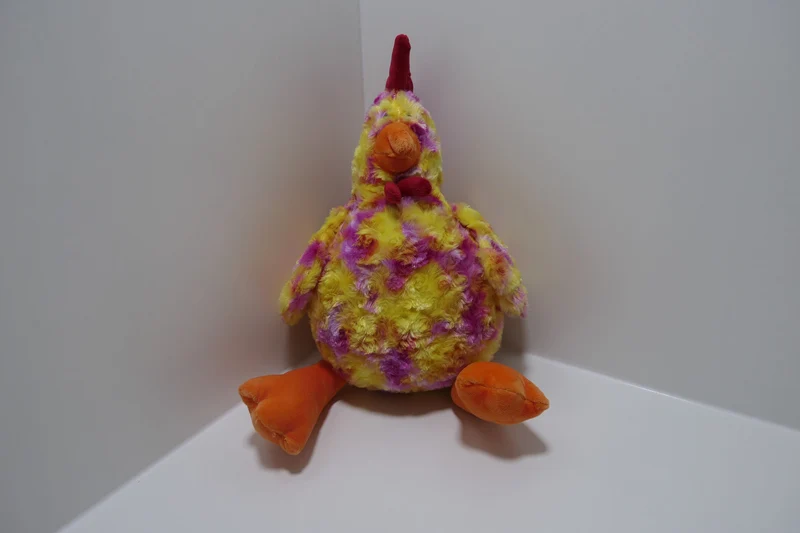 Spielzeug Plüsch Huhn gelb