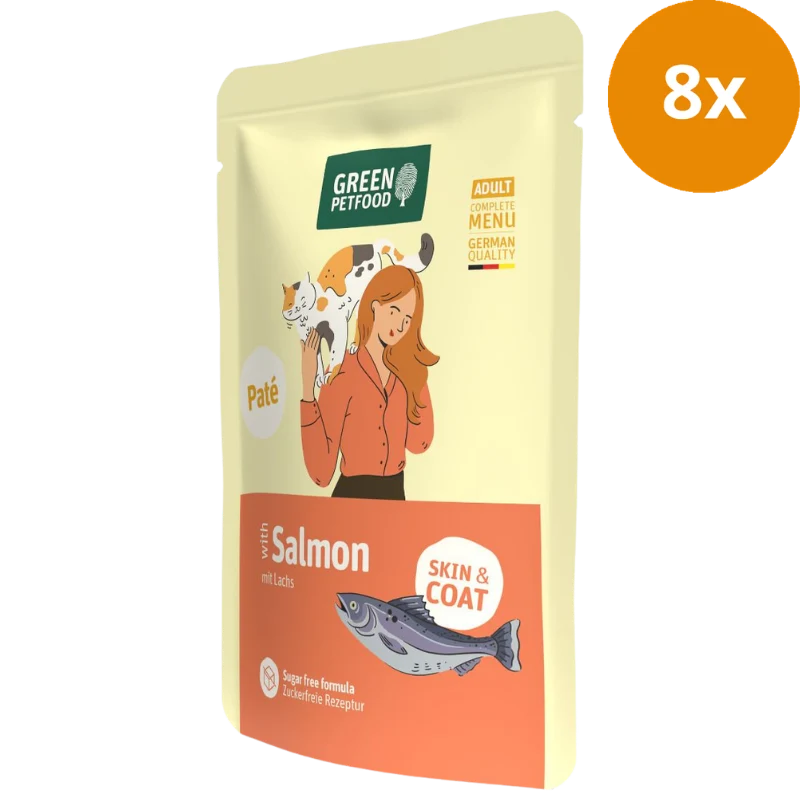 Green Petfood Cat Paté Salmon 85 g