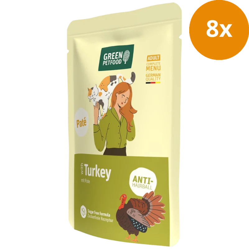 Green Petfood Cat Paté Turkey 85 g