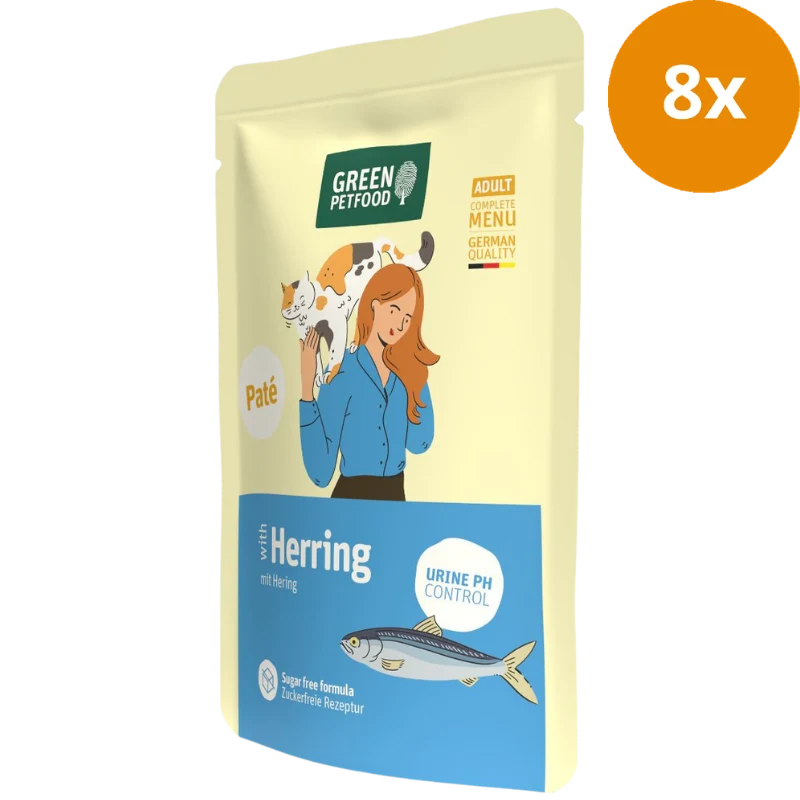 Green Petfood Cat Paté Herring 85 g