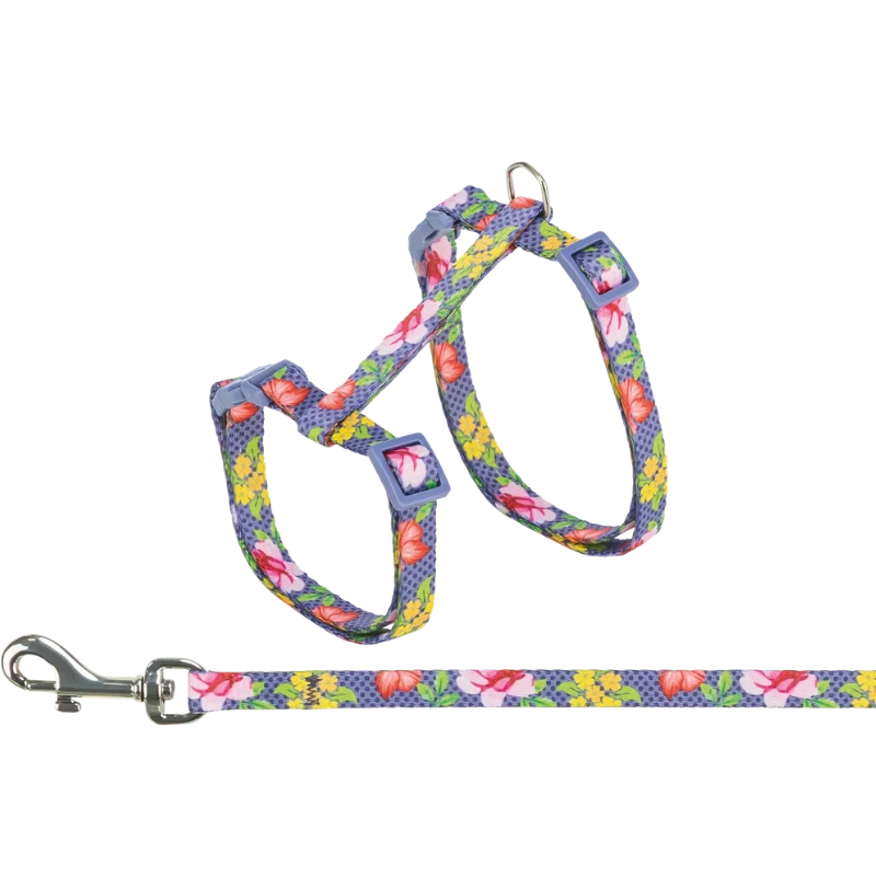 TRIXIE Katzengeschirr mit Leine, Blumen