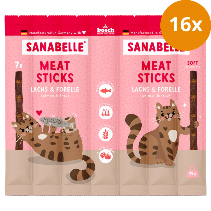 Sanabelle Meat Sticks Lachs & Forelle 35 g