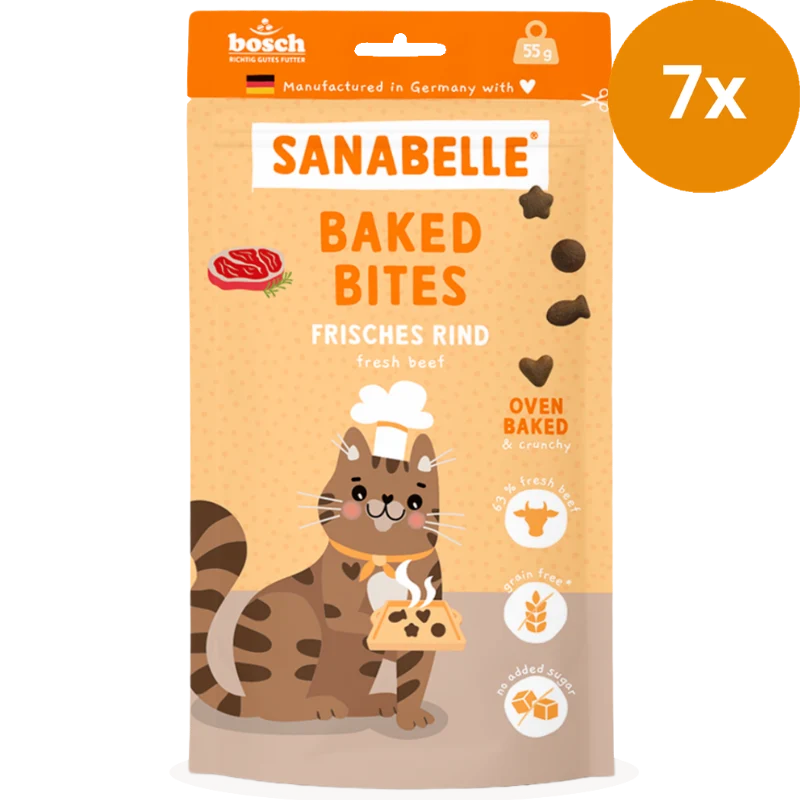 Sanabelle Baked Bites Frisches Rind 55 g
